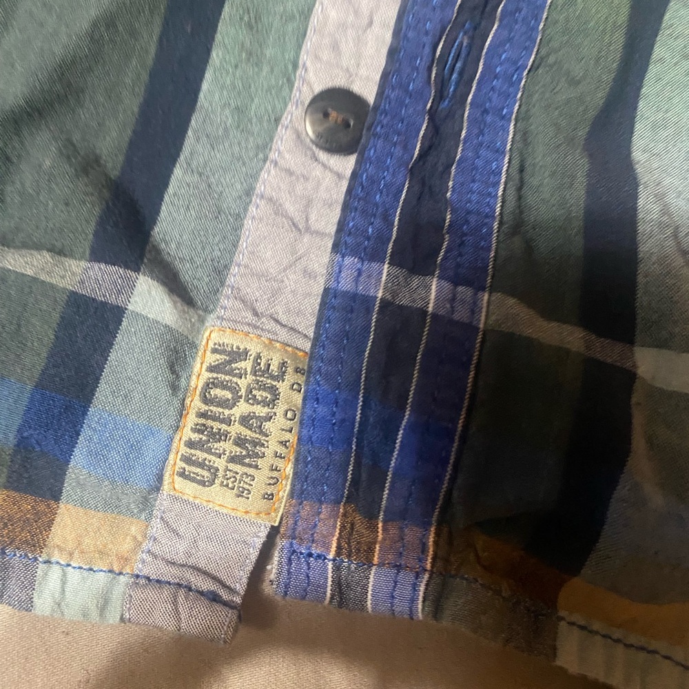 Buffalo David Bitton Multicolor Plaid Button Down‎ Shirt - Picture 3 of 6
